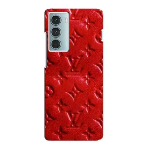 Текстурный Чехол Louis Vuitton для Мото Джи 200 (Красный ЛВ)