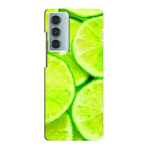 Чохол з зображенням смачної їжі для Motorola MOTO G200 (Лайм)