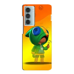 Чехол Бравл Старс для Motorola MOTO G200 (LEON в кофте)