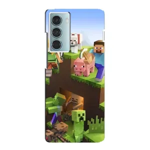 Чехлы для Motorola MOTO G200 (Персонажи Майн Крафт) (Майн-крафт)