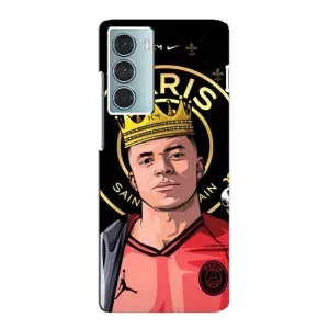 Чехол (TPU) с Футболистом на Motorola MOTO G200 (Mbappe King)