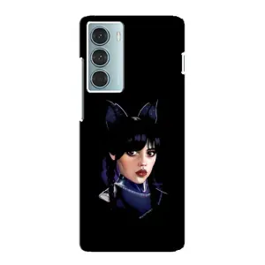 Чехлы с принтом Уэнсдей на Motorola MOTO G200 (Милая Уэнсдей)