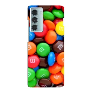 Чохол з зображенням смачної їжі для Motorola MOTO G200 (Різнокольорові M&M'S)