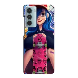 Чехол с картинкой Модные Девчонки Motorola MOTO G200 (Модная девушка)