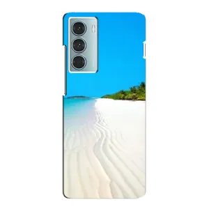 Летний Чехол на Motorola MOTO G200 (Море песок)