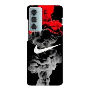 Силиконовый Чехол на Motorola MOTO G200 с картинкой Nike (Nike дым)