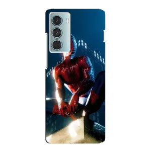 Чехол Супергерой Человека Паука на Motorola MOTO G200 (Паук на доме)