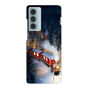 Силиконовый бампер на рождество для Motorola MOTO G200 (Поезд)