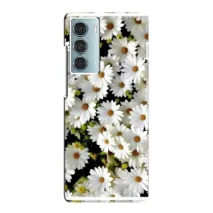 Чехол с ромашками на Motorola MOTO G200 (Рамка в ромашках)