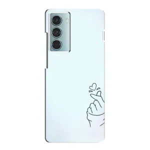 Чехлы (Знак сердечка) на Motorola MOTO G200 (Сердце на голубом)