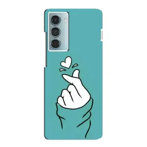 Чехлы (Знак сердечка) на Motorola MOTO G200 (Сердечко на бирюзовом)