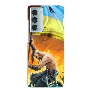 Чехол с картинкой (Патриотический КОЗАК) на Motorola MOTO G200 (Сильный Козак)