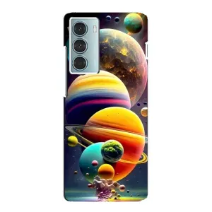 Чехол (ТПУ) с планетами на Motorola MOTO G200 (Солнечна система)