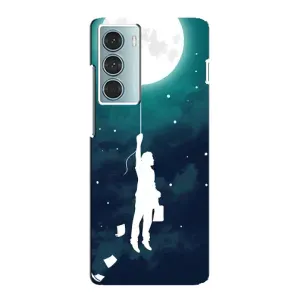 Чехол (ТПУ) с планетами на Motorola MOTO G200 (To The moon)