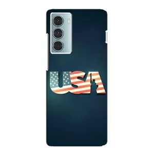 Чехол Флаг USA для Motorola MOTO G200 (USA)