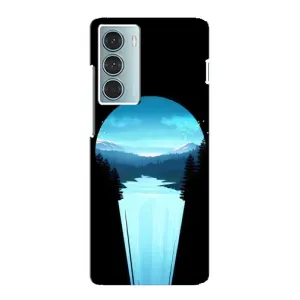 Летний Чехол на Motorola MOTO G200 (Синий Водопад)