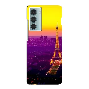 Чехол с Эйфелевой башней на Motorola MOTO G200 (Яркая башня)