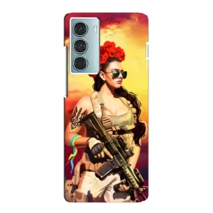 ЗСУ Чехлы (TPU) для Motorola MOTO G200 (Женщина солдат)