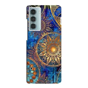 Чехлы со смыслом для Motorola MOTO G200 (Золотые узоры)