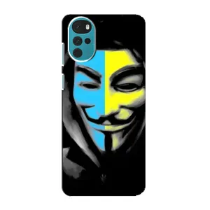 Чехол с Украинской символикой на Моторола Мото джи 22 (Анонимус патриот)
