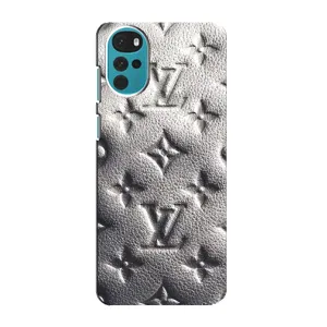 Текстурный Чехол Louis Vuitton для Моторола Мото джи 22 (Бежевый ЛВ)