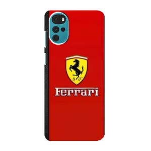 Силиконовый бампер с картинкой машины на Motorola MOTO G22 (Ferrari Logo)