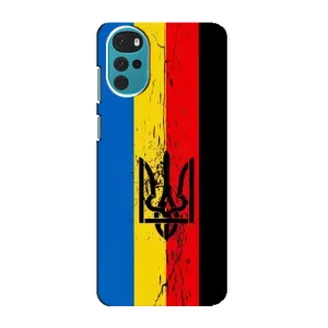 Чехлы УПА (Красно-Чёрный) на Motorola MOTO G22 (Флаг УПА)