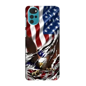 Чехол Флаг USA для Motorola MOTO G22 (Флаг USA)