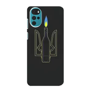Чехол с картинкой (Патриотический ГЕРБ) на Motorola MOTO G22 (Герб - Молотова)