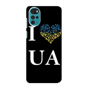 Силиконовый Чехол на Motorola MOTO G22 (Я-Украина) (I Love UA)