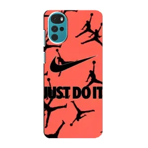 Силиконовый Чехол Nike Air Jordan на Моторола Мото джи 22 (Just Do It)