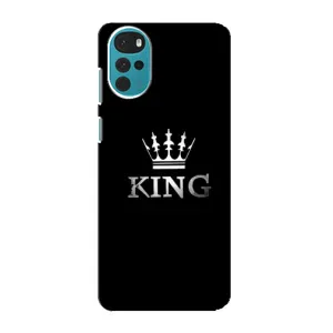 Чехол (Корона на чёрном фоне) для Моторола Мото джи 22 (KING)