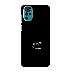 Чехол с картинками на черном фоне для Motorola MOTO G22 (Книжки)