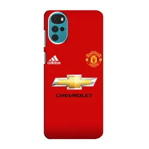 Силиконовые Чехлы принт Футбол на Motorola MOTO G22 (Man United)