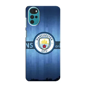 Силиконовые Чехлы принт Футбол на Motorola MOTO G22 (ManCity)