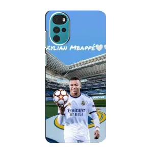 Чехол (TPU) с Футболистом на Motorola MOTO G22 (Mbappe Real)