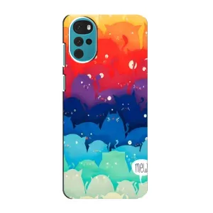 Силиконовый чехол с котиком для Motorola MOTO G22 (Mew)