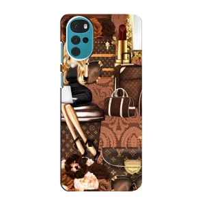 Чохол Стиль Louis Vuitton на Motorola MOTO G22 (Мода Луі Віттон)