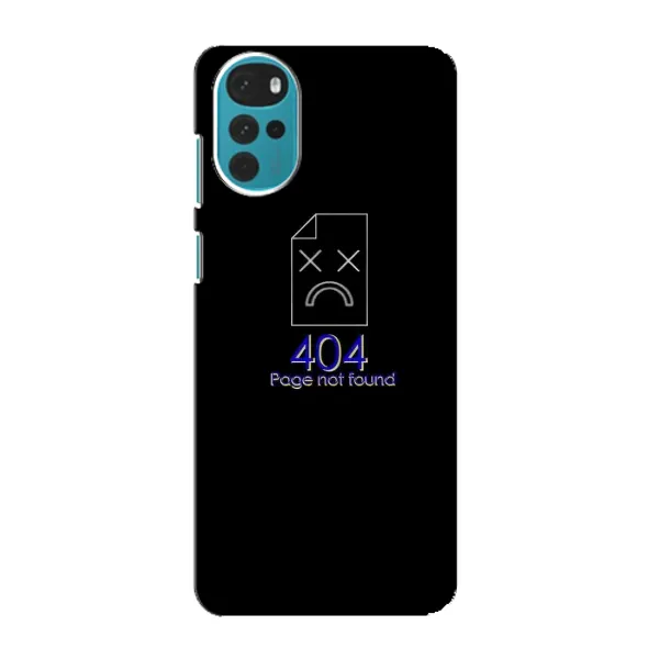 Чехол с рисунком «Ошибка 404» для Motorola MOTO G22 Чехол с рисунком «Ошибка 404» для Motorola MOTO G22
