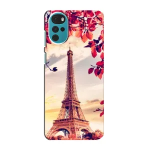 Чехол с Эйфелевой башней на Motorola MOTO G22 (Paris photo)