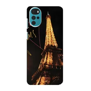 Чехол с Эйфелевой башней на Motorola MOTO G22 (Paris)