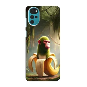 Чехол с мемами тралалело тралала для Motorola MOTO G22 (Шимпанзини бананини)