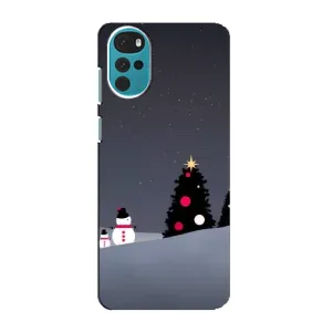 Чехлы на Новый Год Motorola MOTO G22 (Снеговички)