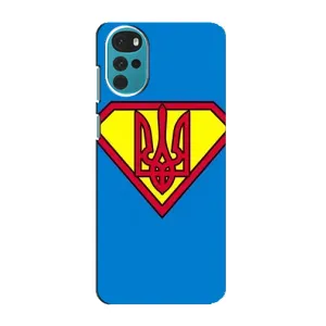 Чехол с картинкой (Патриотический ГЕРБ) на Motorola MOTO G22 (Super - Герб)