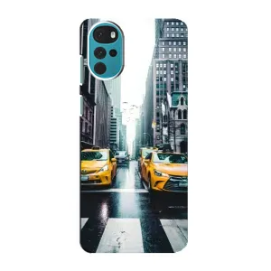 Силиконовый бампер (Работники) на Motorola MOTO G22 (Такси)