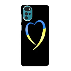 Силиконовый Чехол на Motorola MOTO G22 (Я-Украина) (Украинское сердце)
