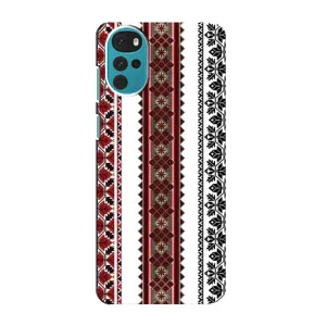 Силиконовый Чехол на Motorola MOTO G22 с картинкой Вышиванки (Вышиваночки)