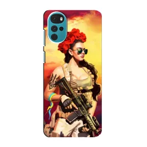 ЗСУ Чехлы (TPU) для Motorola MOTO G22 (Женщина солдат)