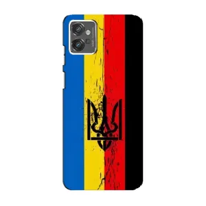 Чехлы УПА (Красно-Чёрный) на Motorola MOTO G23 (Флаг УПА)