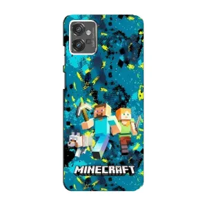 Чохли для Motorola MOTO G23 (Персонажі МайнКрафт) (Майнкрафт)